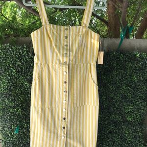 *SOLD*F21 MIDI DRESS BUTTON UP